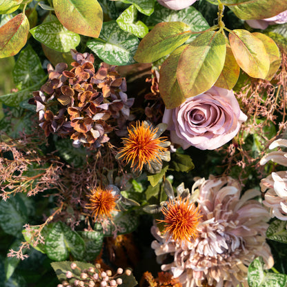 Autunno：5D Fabric Artificial rolling up curtain flower wall