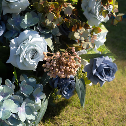 Maturo：5D Fabric Artificial rolling up curtain flower wall