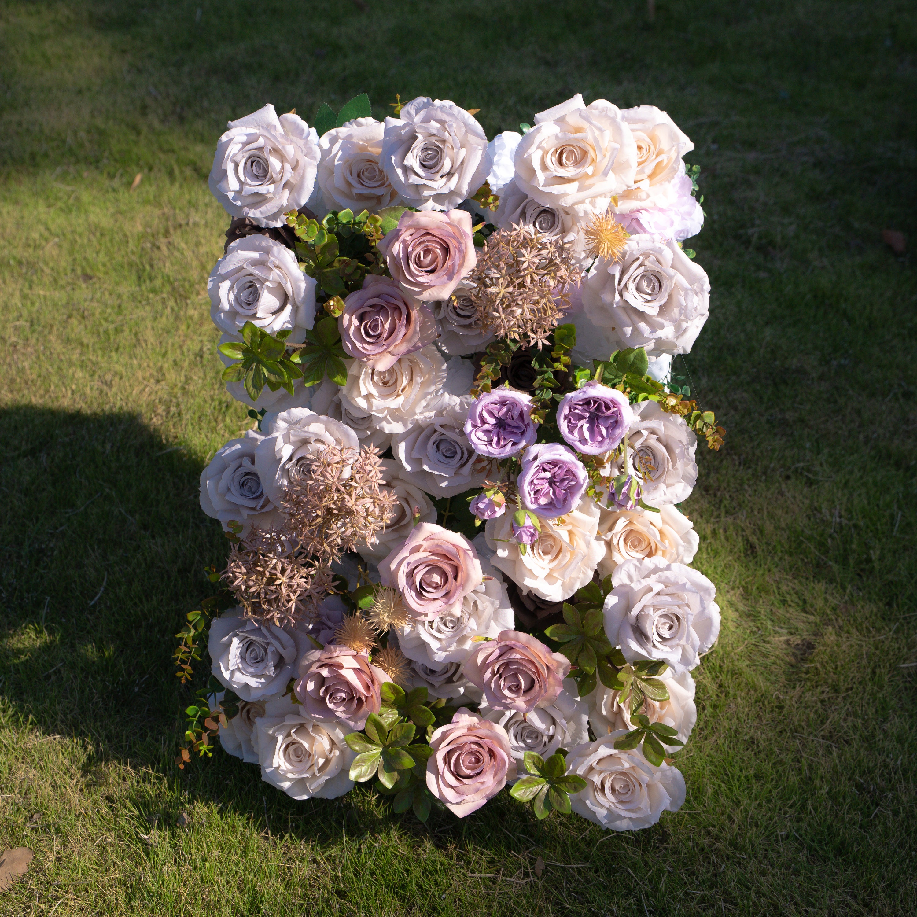 Amar：5D Fabric Artificial rolling up curtain flower wall