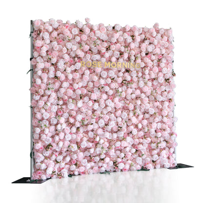 UL831：3D Unique Limited Fabric Artificial rolling up curtain flower wall （The ONLY ONE piece in the world）