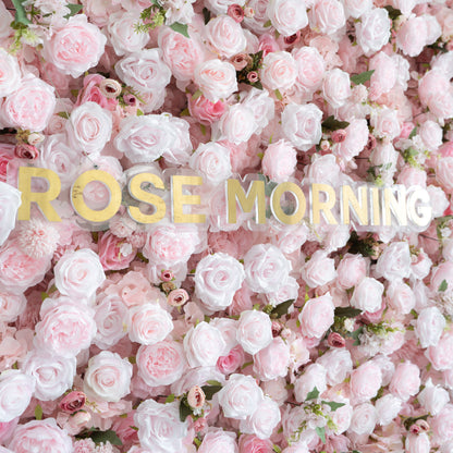 UL831：3D Unique Limited Fabric Artificial rolling up curtain flower wall （The ONLY ONE piece in the world）