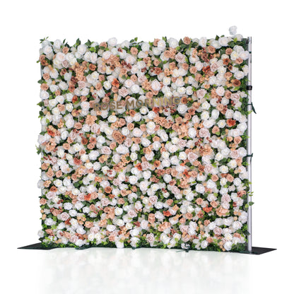 UL805：3D Unique Limited Fabric Artificial rolling up curtain flower wall （The ONLY ONE piece in the world）