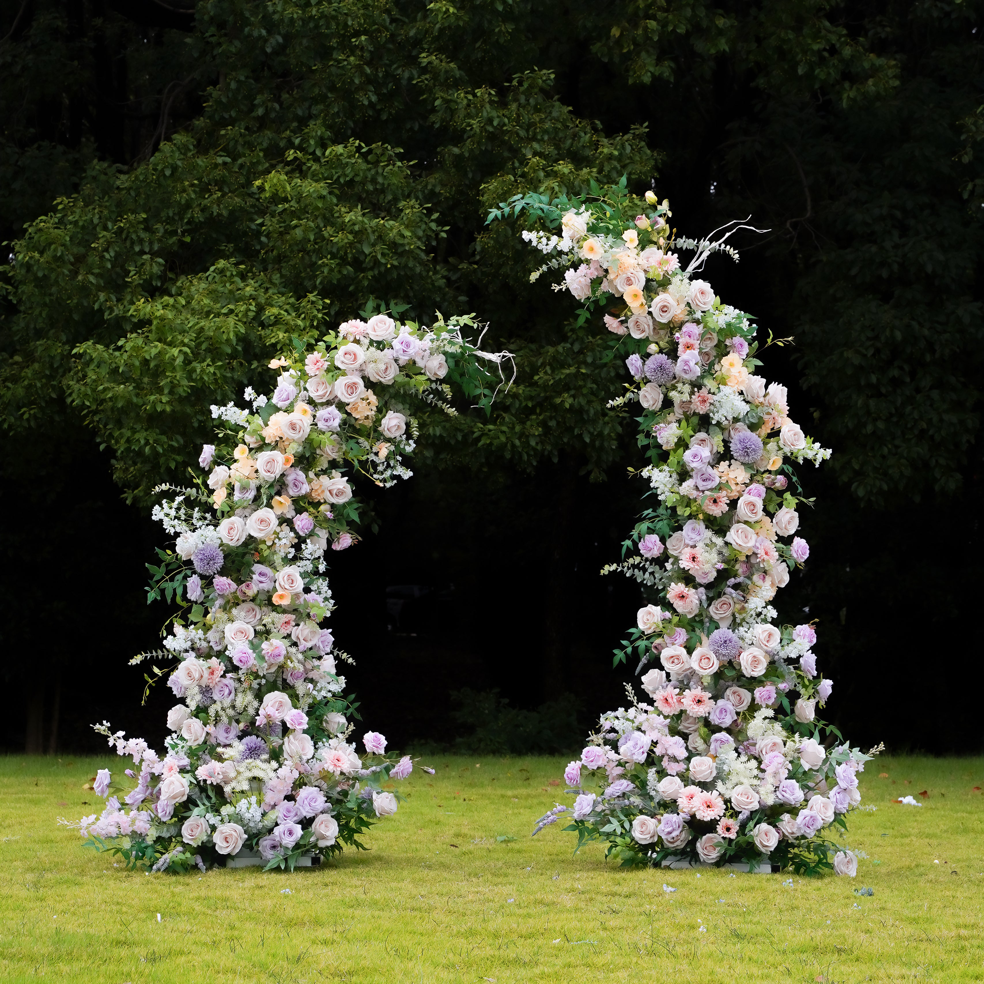 Tee:2023 New Wedding Background Floral Arch Including Frame -R967 Rose Morning