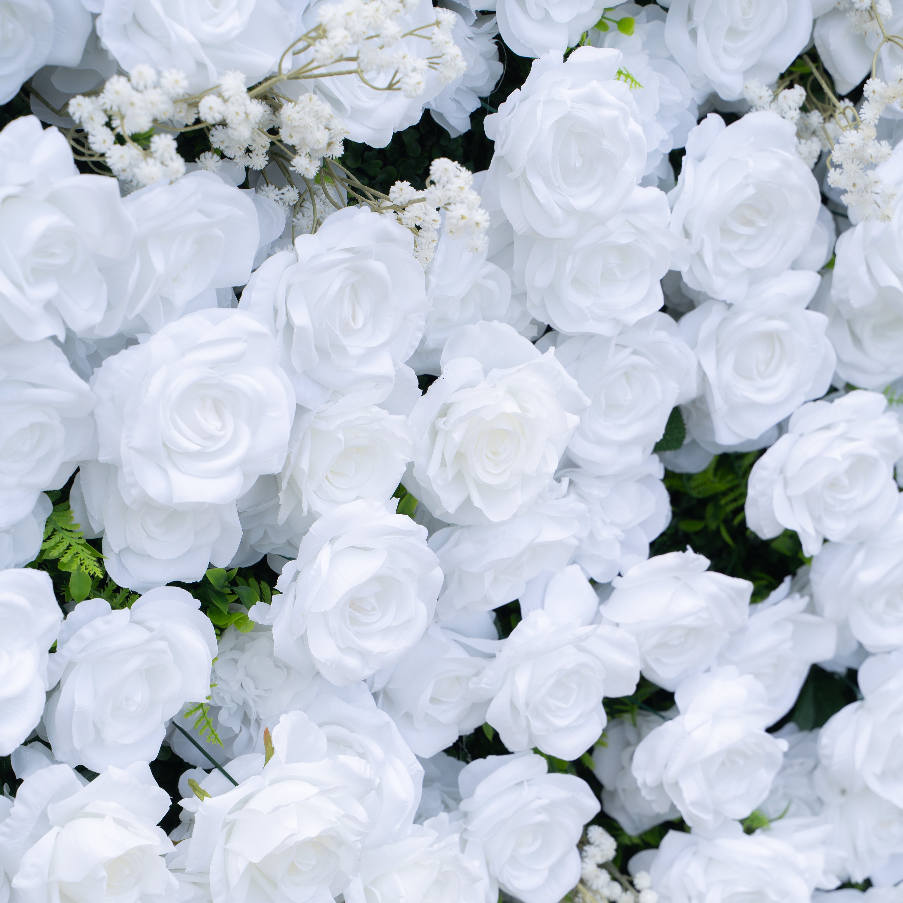 Ava：3D Fabric Artificial rolling up curtain flower wall