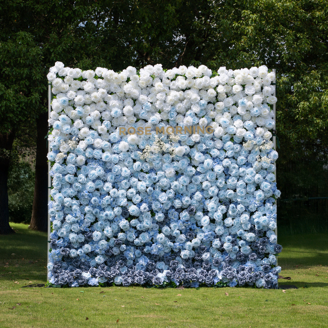 Cool:3D Fabric Artificial rolling up curtain flower wall