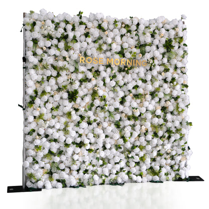 UL901：3D Unique Limited Fabric Artificial rolling up curtain flower wall （The ONLY ONE piece in the world）