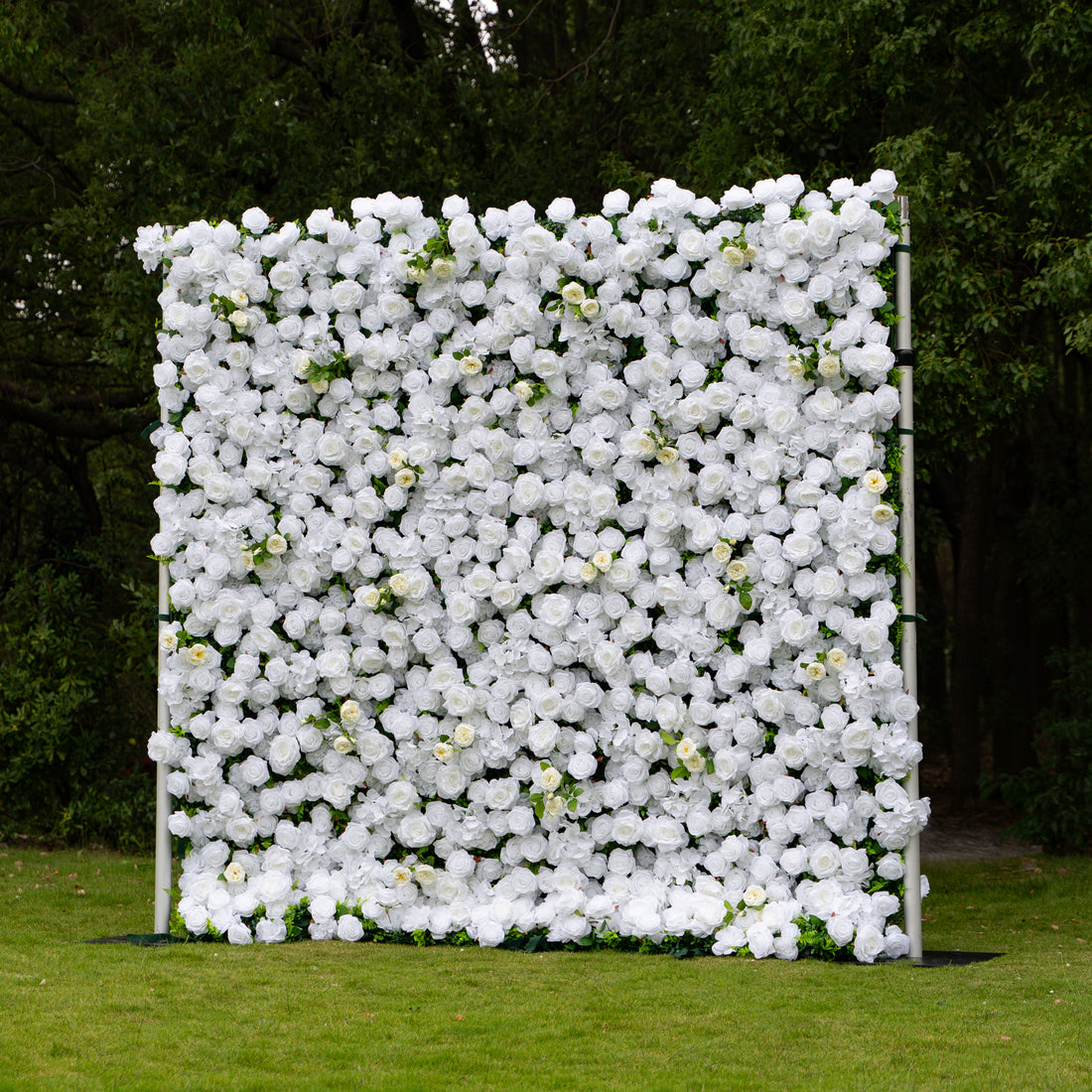 Linen：3D Fabric Artificial rolling up curtain flower wall (In US Stock5-7 Days Delivered)