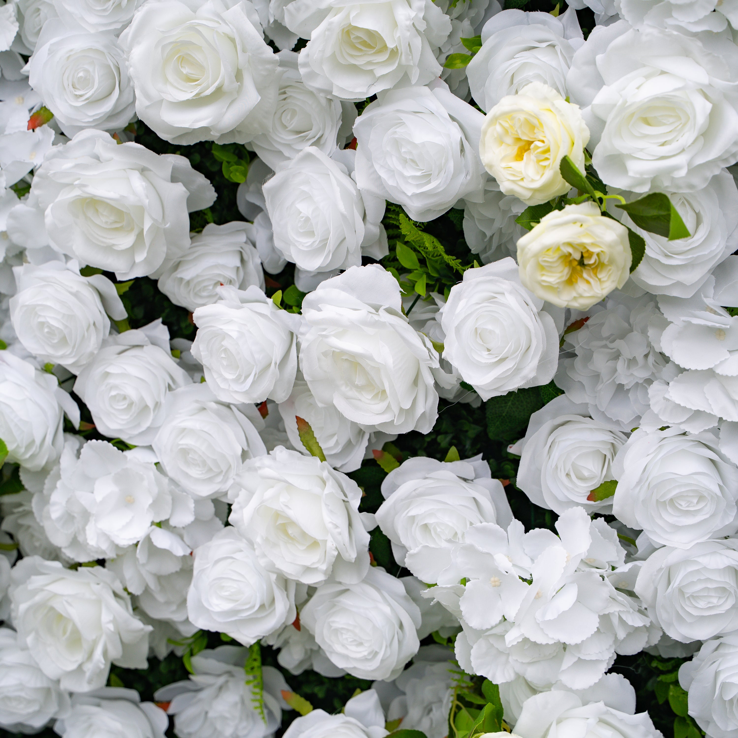 Linen：3D Fabric Artificial rolling up curtain flower wall (In US Stock5-7 Days Delivered)