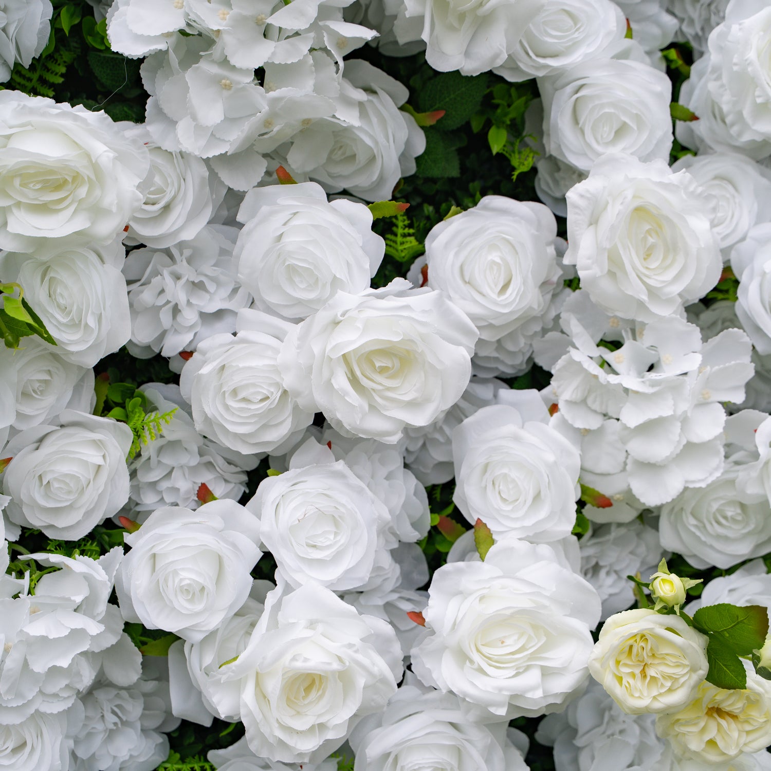 Linen：3D Fabric Artificial rolling up curtain flower wall (In US Stock5-7 Days Delivered)