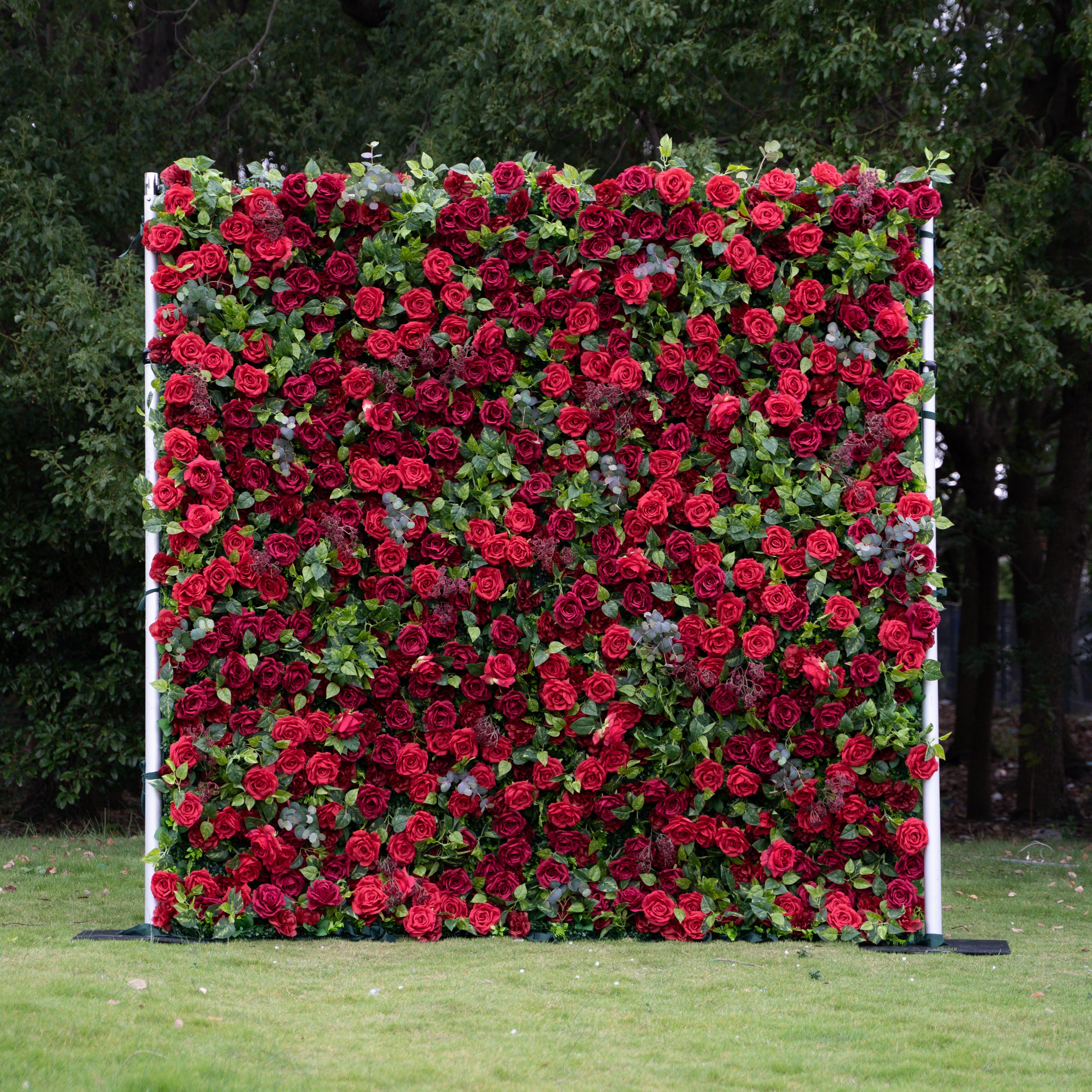 Rouge：3D Fabric Artificial rolling up curtain flower wall (In US Stock5-7 Days Delivered)