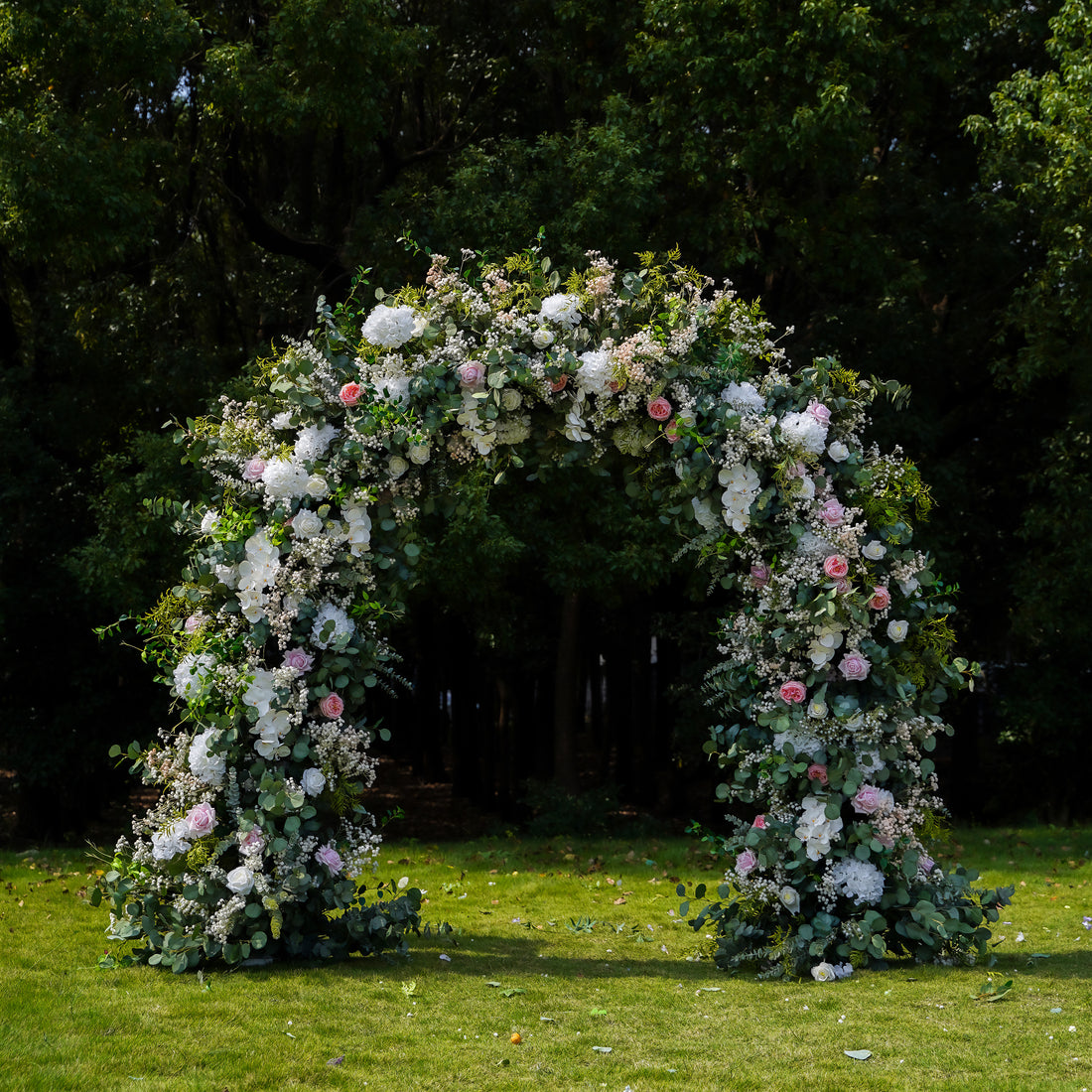 Jean  Wedding Party Background Floral Arch Decoration Rose Morning