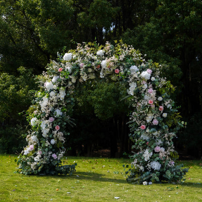 Jean  Wedding Party Background Floral Arch Decoration Rose Morning