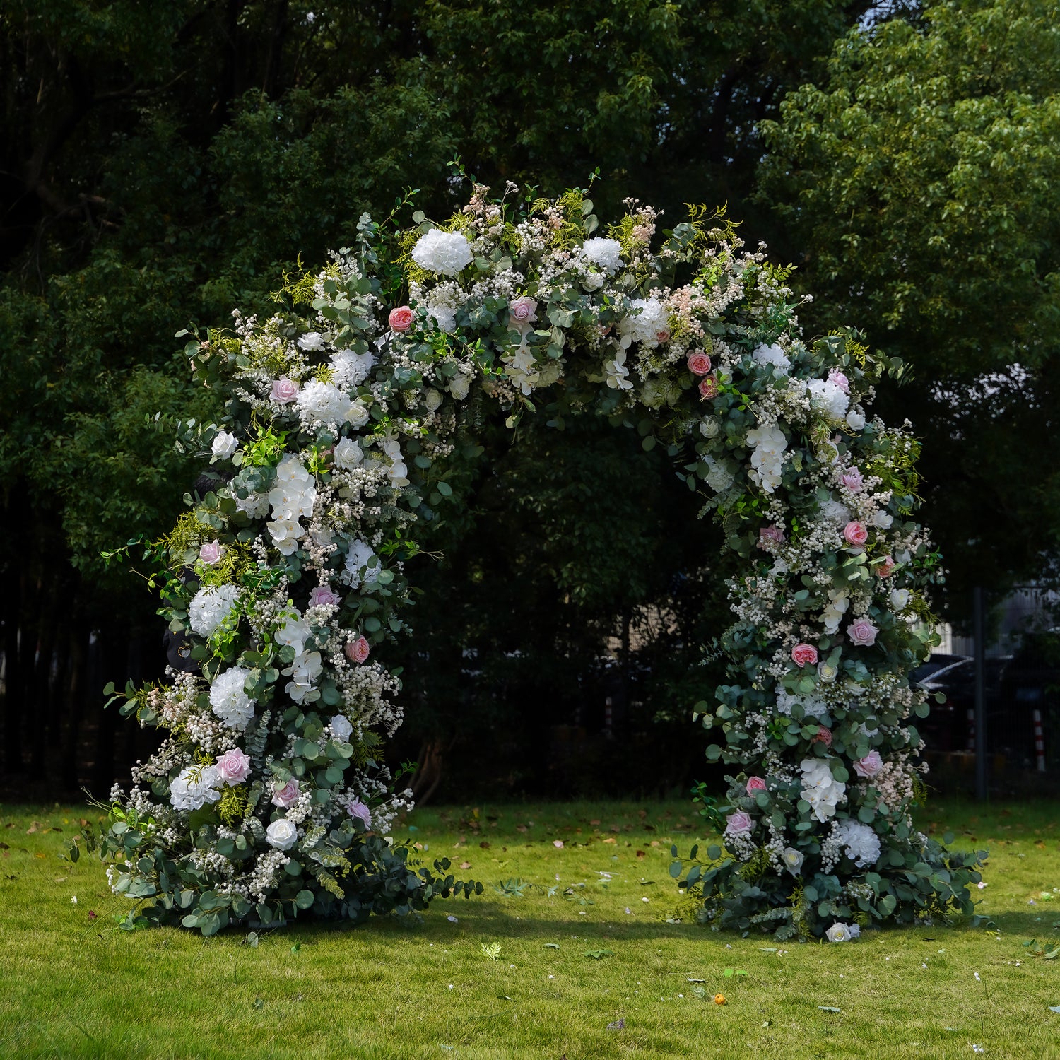 Jean  Wedding Party Background Floral Arch Decoration Rose Morning