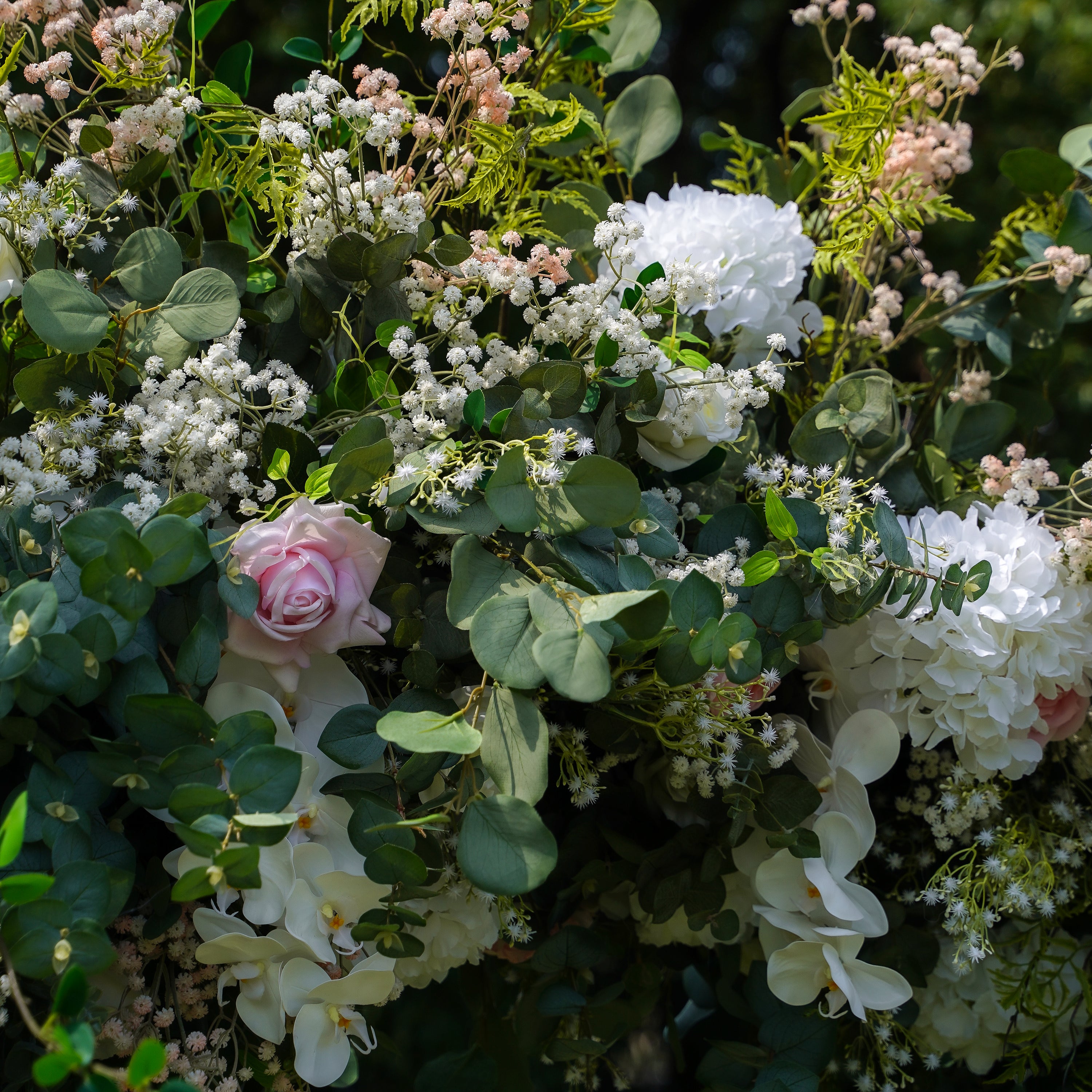 Jean  Wedding Party Background Floral Arch Decoration Rose Morning
