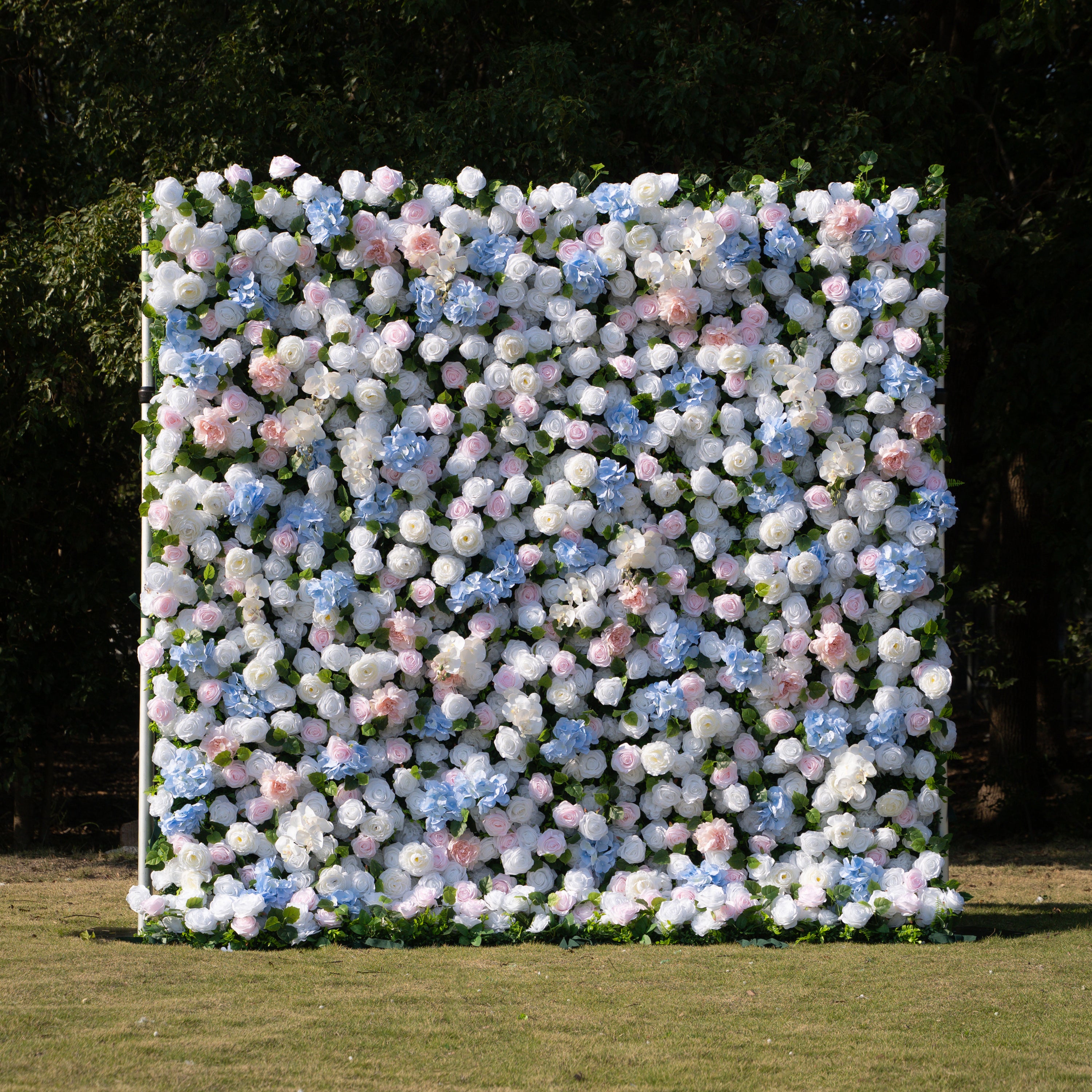 Serene: 3D Layered Flower Wall - Luxury Silk Rolling Backdrop (In US Stock 5-7 Days Delivered)