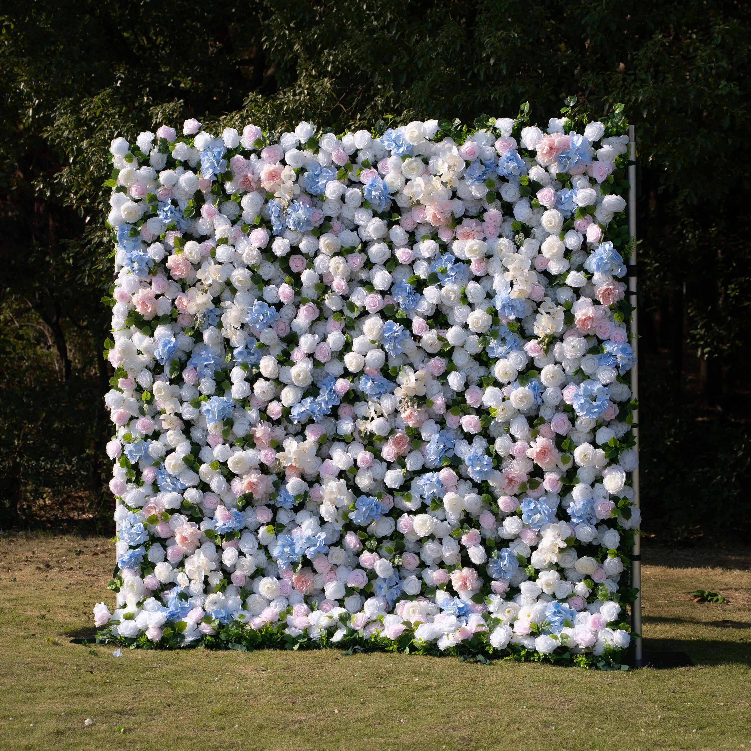 Serene: 3D Layered Flower Wall - Luxury Silk Rolling Backdrop (In US Stock 5-7 Days Delivered)