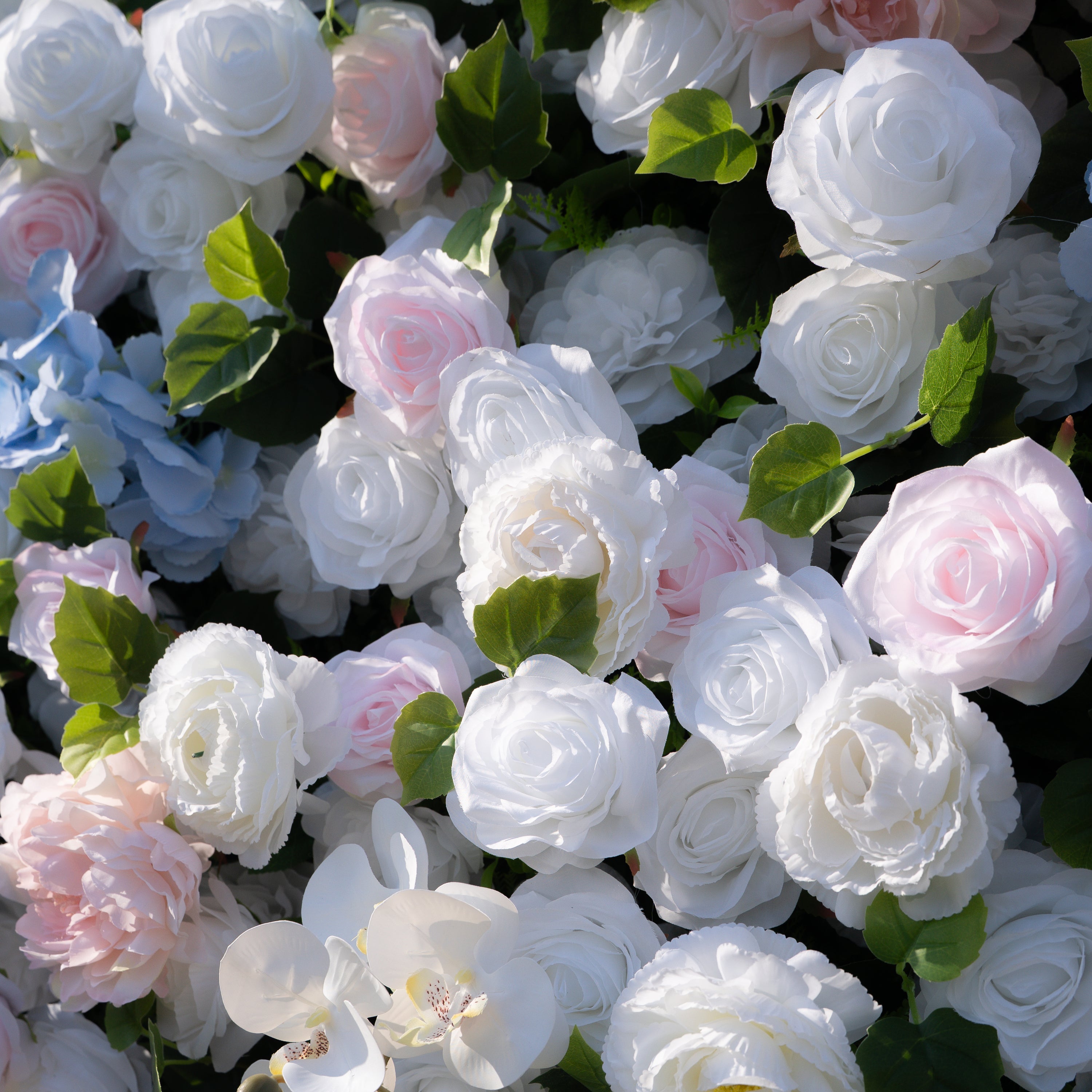 Serene: 3D Layered Flower Wall - Luxury Silk Rolling Backdrop (In US Stock 5-7 Days Delivered)