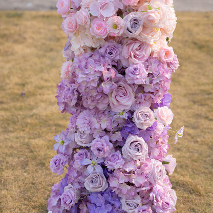 Lavender Hush Flower Arch including Frame for Wedding Party Event Backdrop Decoration(Ready to Ship in USA Only)