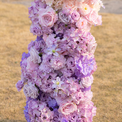 Lavender Hush Flower Arch including Frame for Wedding Party Event Backdrop Decoration(Ready to Ship in USA Only)