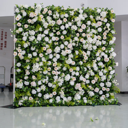 Forever: 3D Layered Flower Wall - Luxury Silk Rolling Backdrop (In US Stock 5-7 Days Delivered)