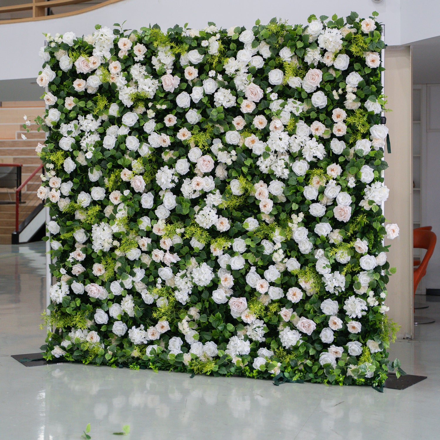 Forever: 3D Layered Flower Wall - Luxury Silk Rolling Backdrop (In US Stock 5-7 Days Delivered)