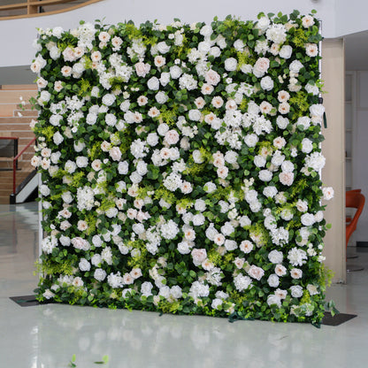 Forever: 3D Layered Flower Wall - Luxury Silk Rolling Backdrop (In US Stock 5-7 Days Delivered)