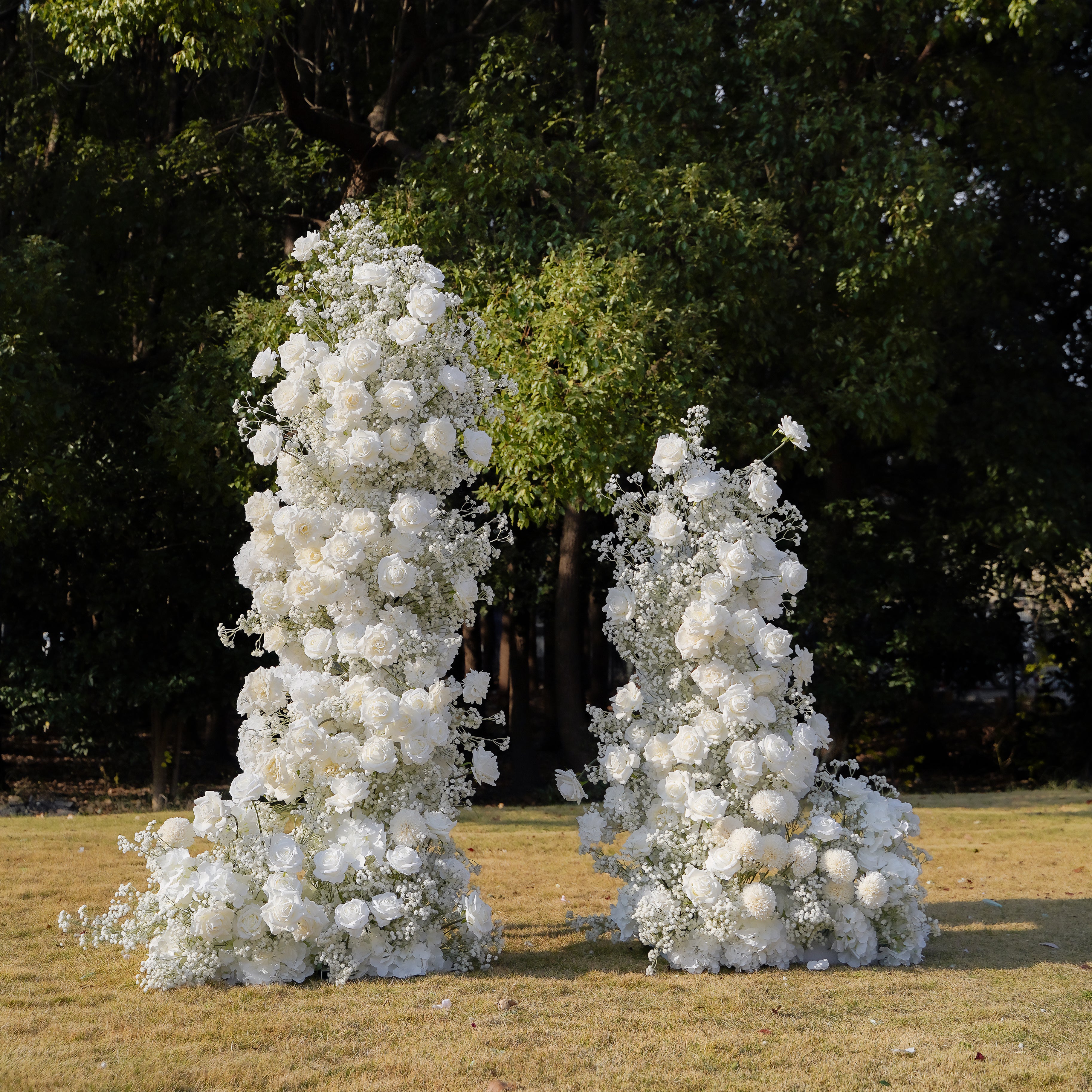 Sky Wedding Party Background Floral Arch Decoration Rose Morning