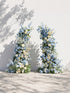 Davildelle Luxury Horn Shaped Flower Arch with Frame for Wedding Party Event Backdrop Decoration — front view