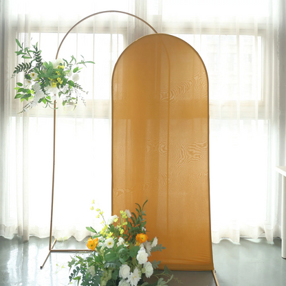 E010: 2023 New Wedding Backdrop Stand Covers Wedding Arch Frame Covers Without Stand Rose Morning