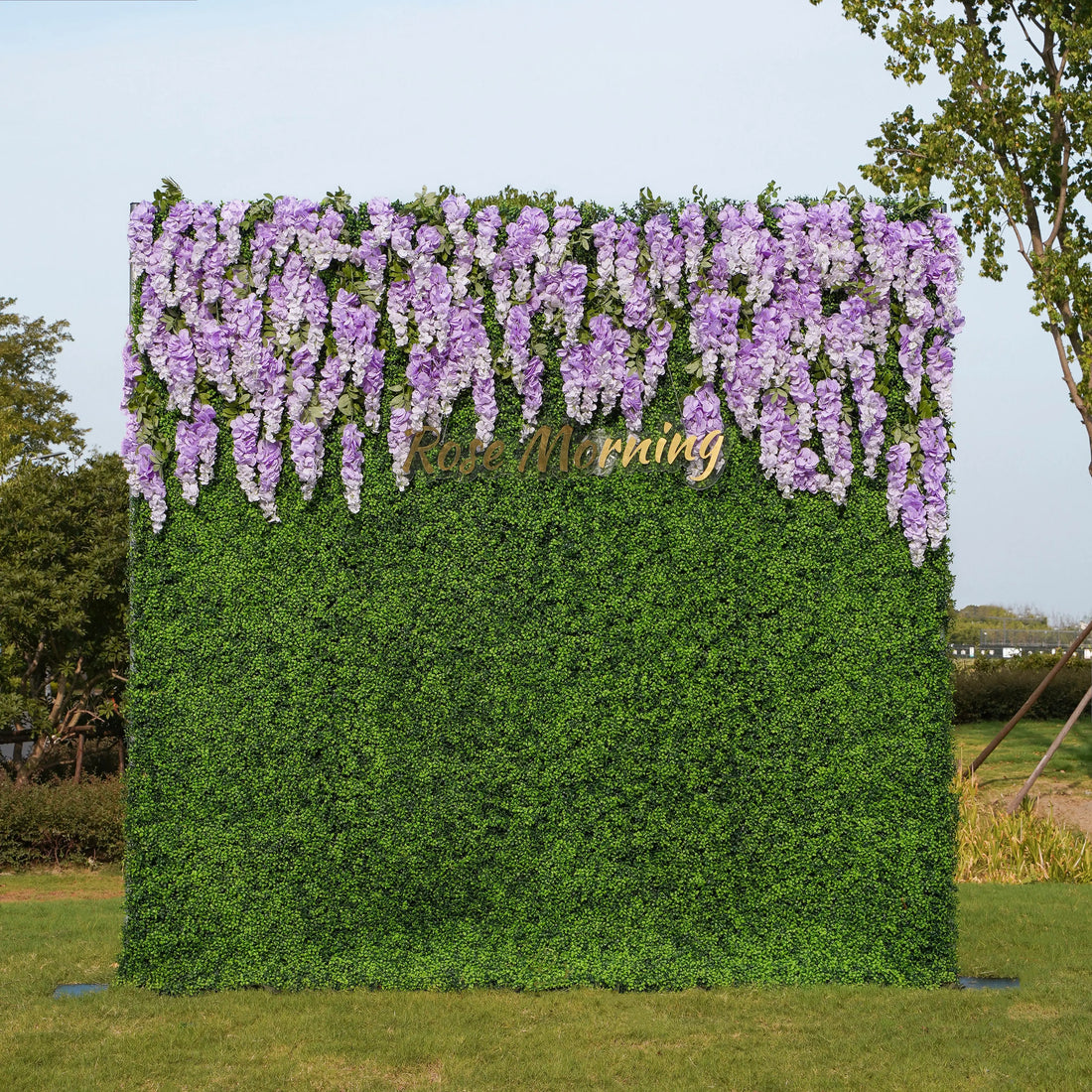 Elsa:2D Fabric Artificial rolling up curtain flower wall