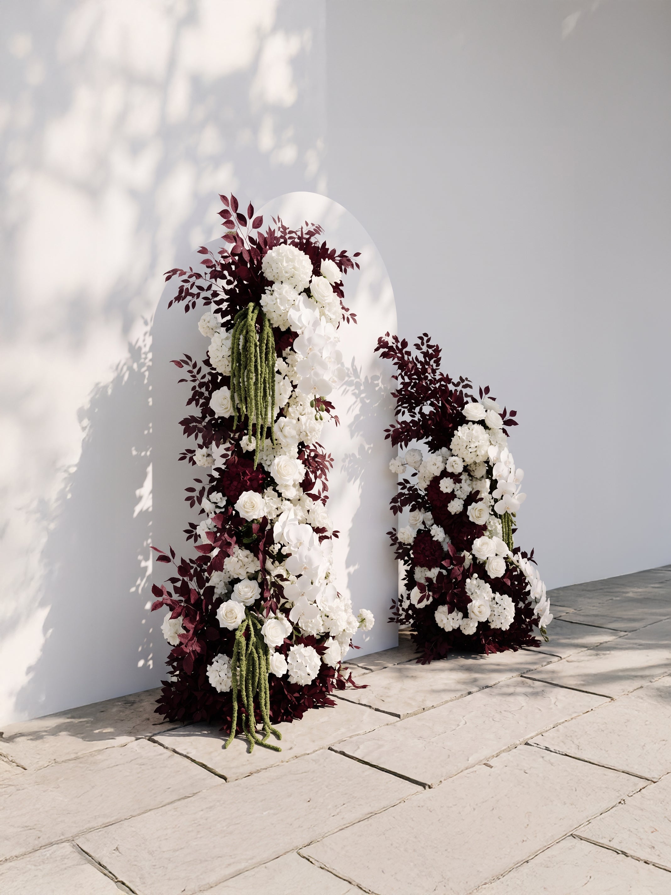 Emberavia: Wedding Background Arch Pillar Decorative Flower Row Excluding Frame — left view