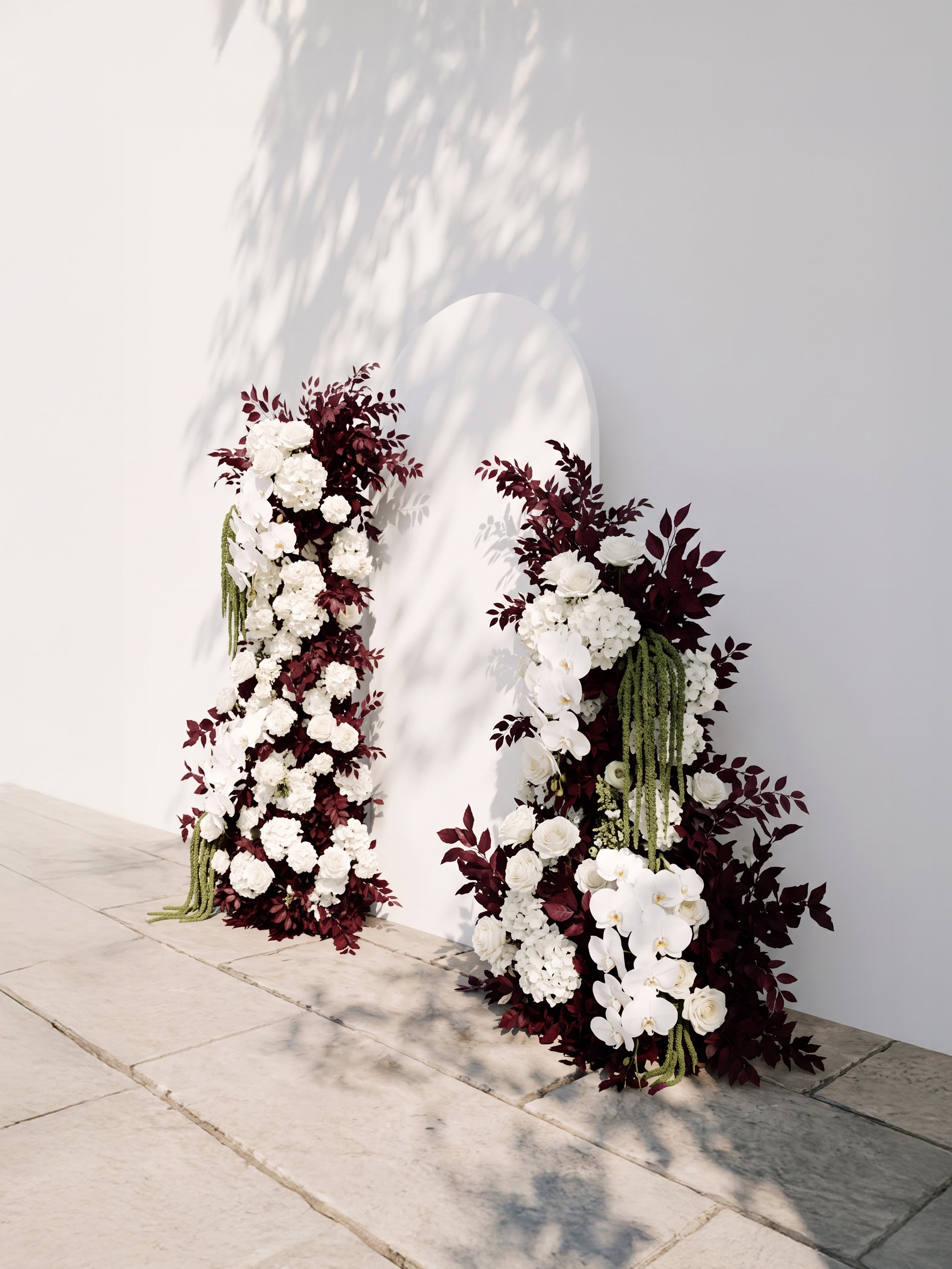 Emberavia: Wedding Background Arch Pillar Decorative Flower Row Excluding Frame — right view