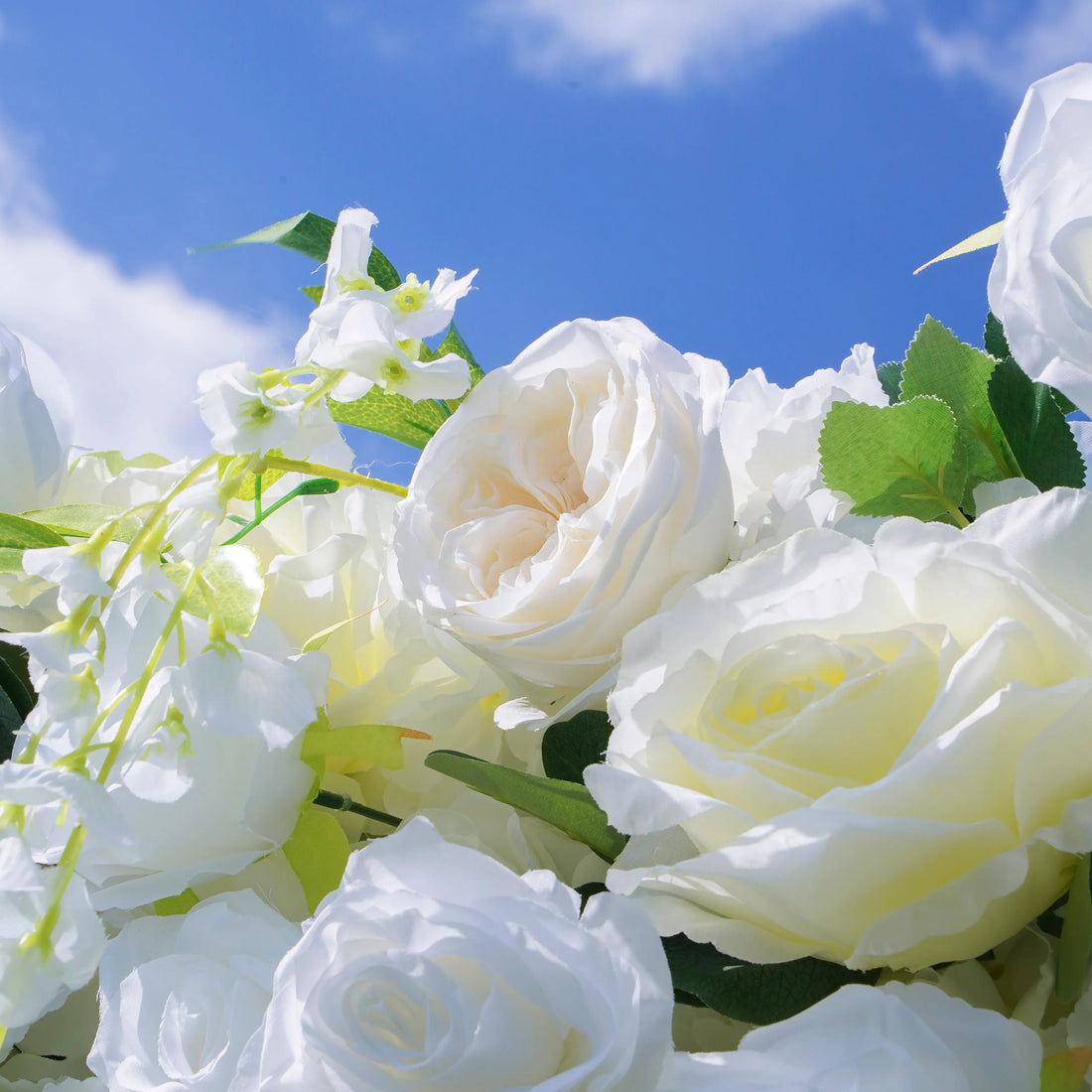 Eve:5D Fabric Artificial rolling up curtain flower wall
