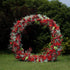 F036:2023 New Wedding Party Background Floral Arch Decoration Including Frame Rose Morning