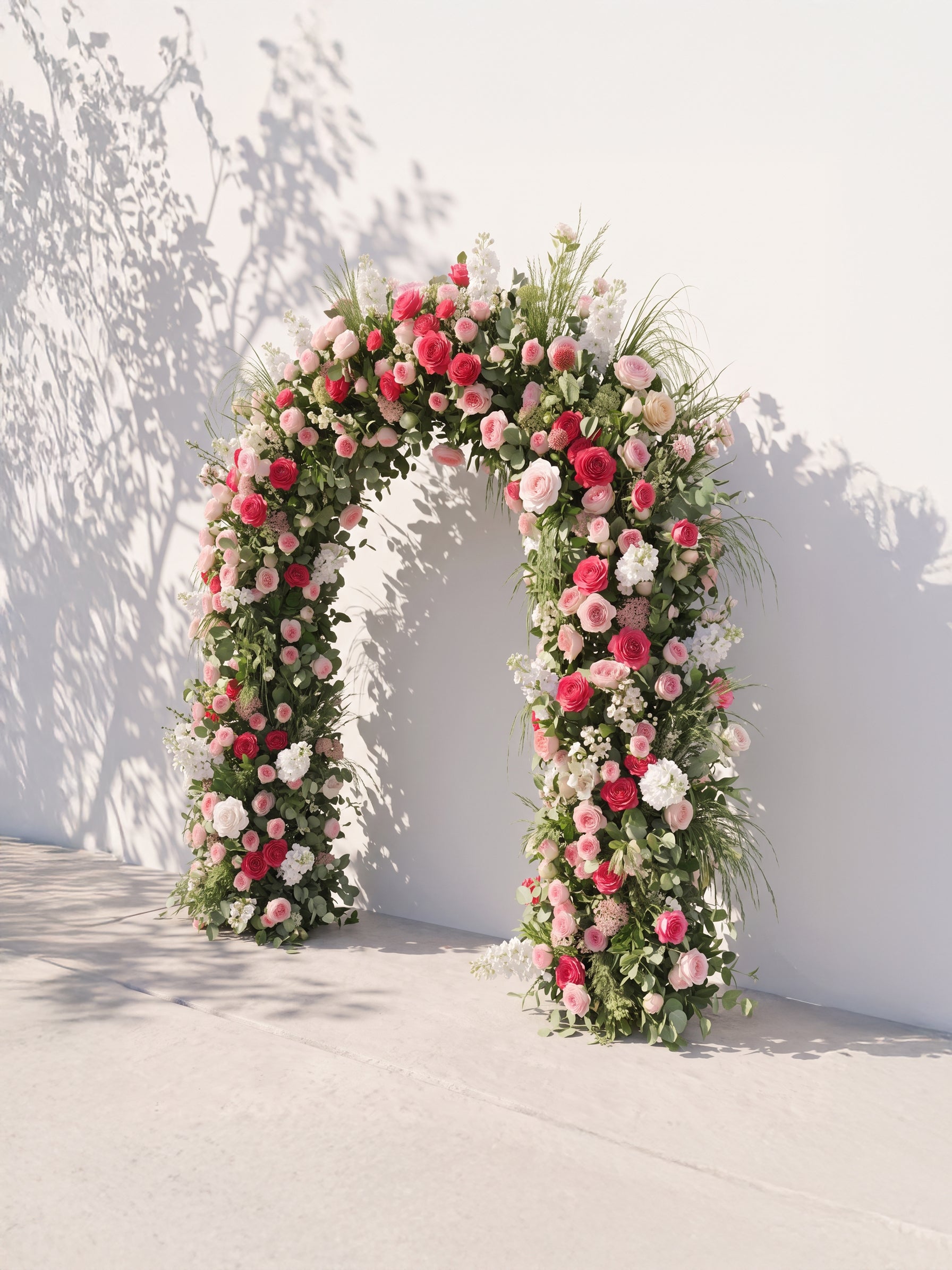 Fiorrose Luxury Door Shaped Flower Arch with Frame for Wedding Party Event Backdrop Decoration — right view