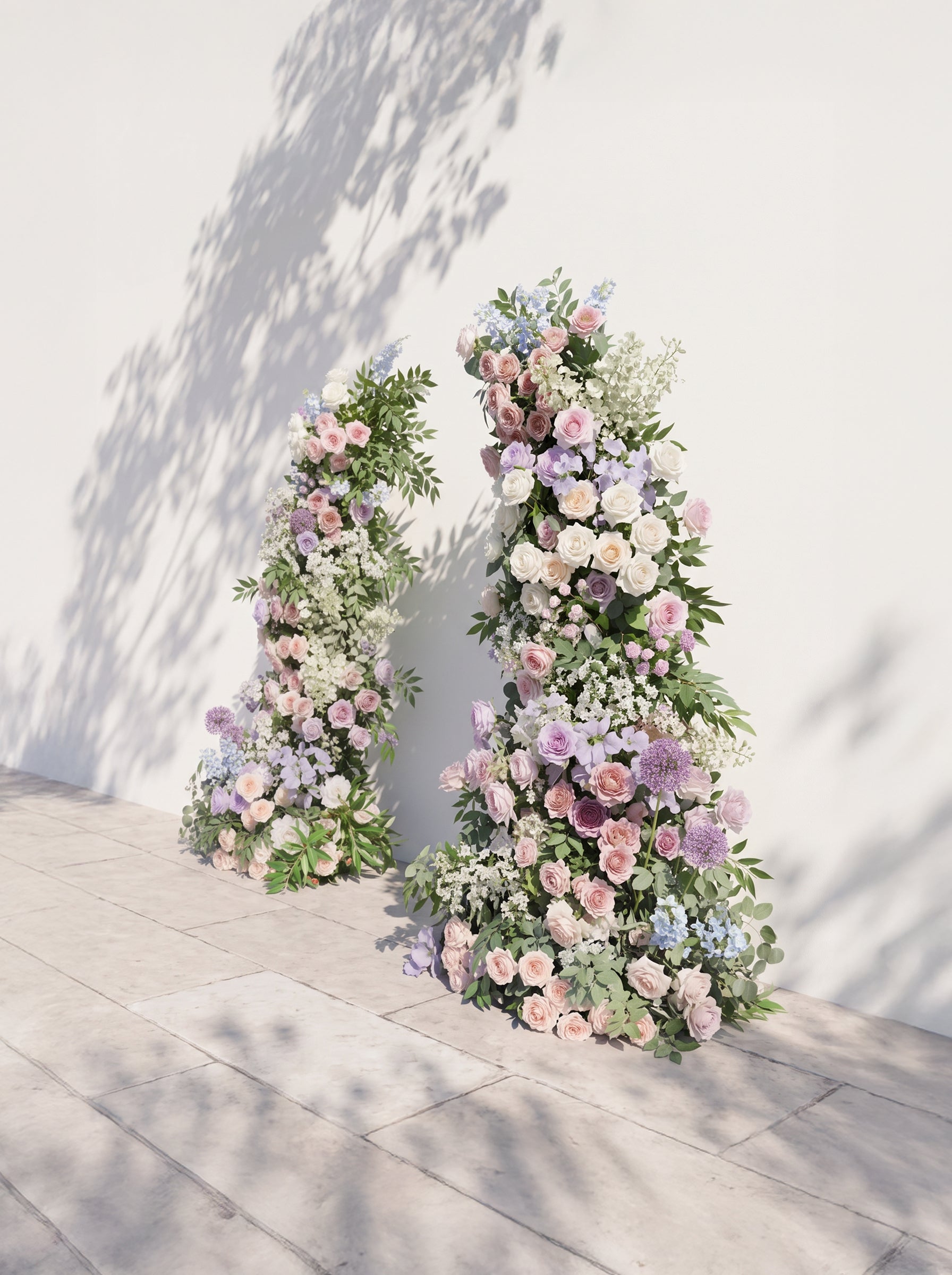 Frelyn Luxury Horn Shaped Flower Arch with Frame for Wedding Party Event Backdrop Decoration — right view