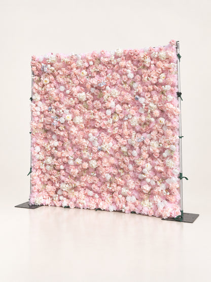 Galvia: 3D Fabric Artificial Zip Up Curtain Flower Wall For Wedding and Events Decoration