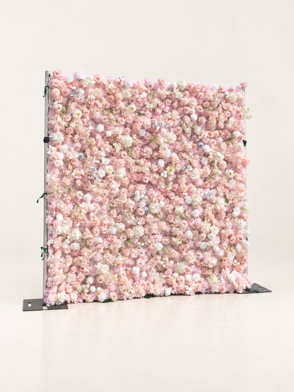 Galvia: 3D Fabric Artificial Zip Up Curtain Flower Wall For Wedding and Events Decoration