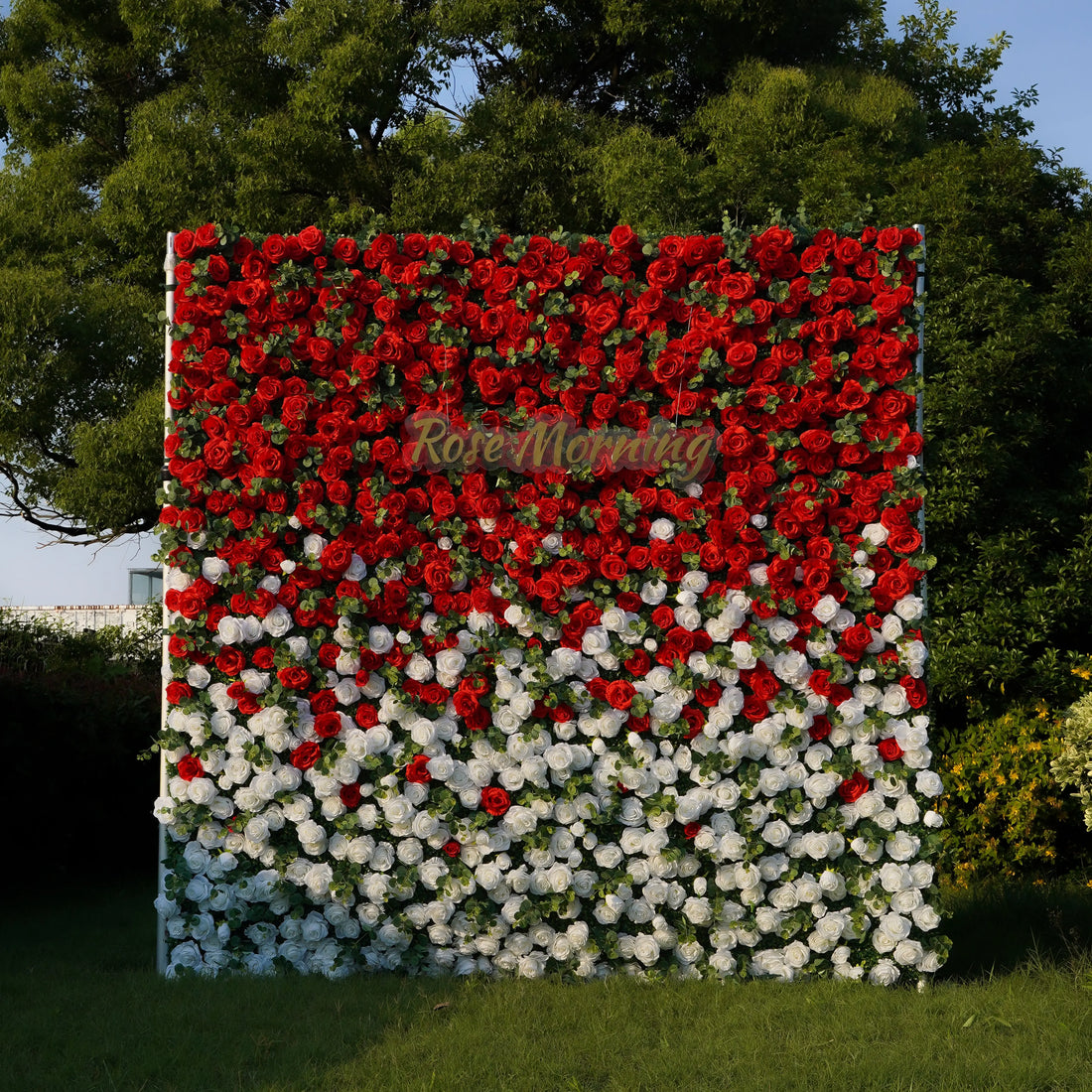 Garden:5D  Fabric Artificial rolling up curtain flower wall