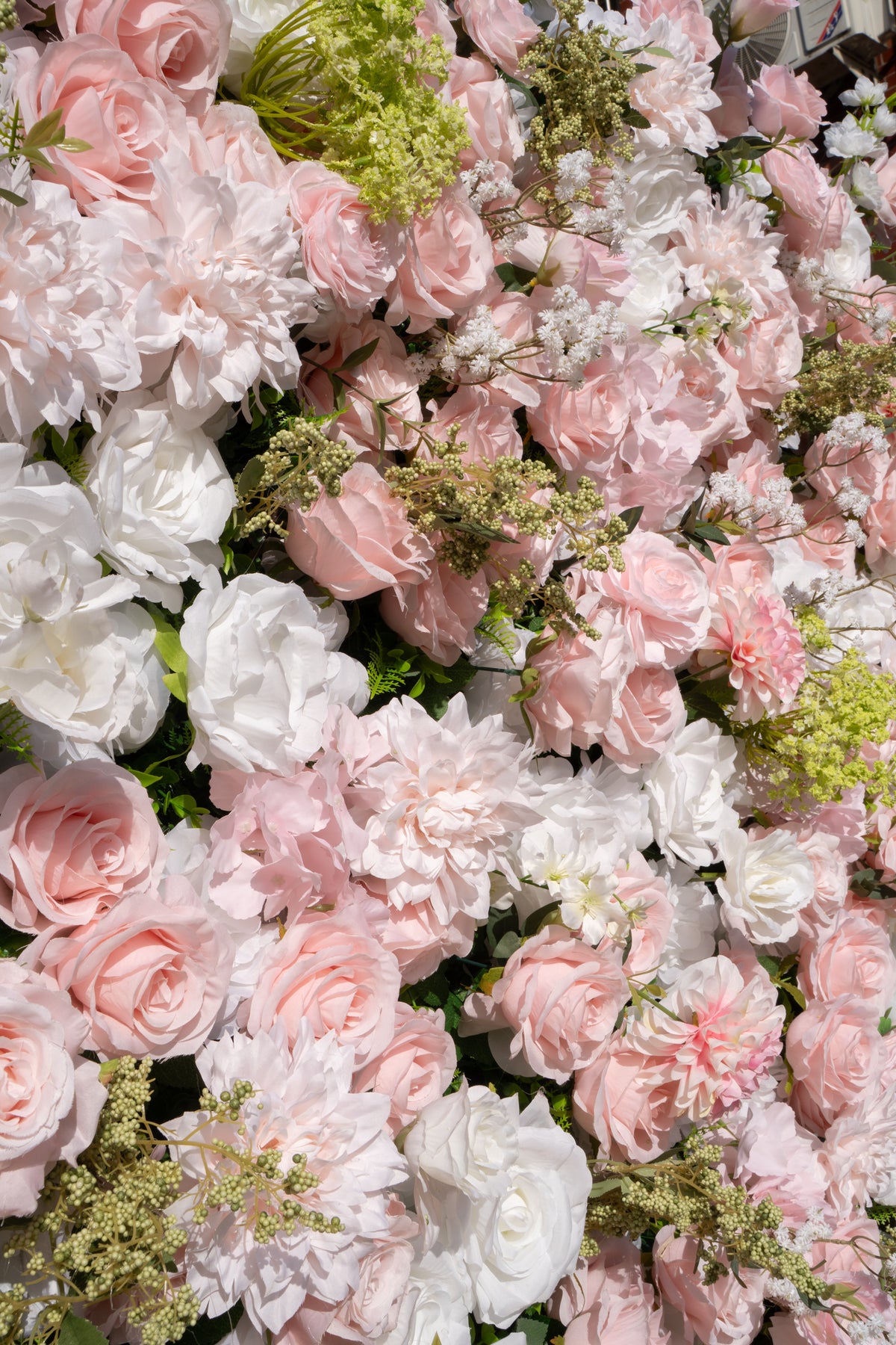 Gavia: 5D Fabric Artificial Zip Up Curtain Flower Wall For Wedding and Events Decoration