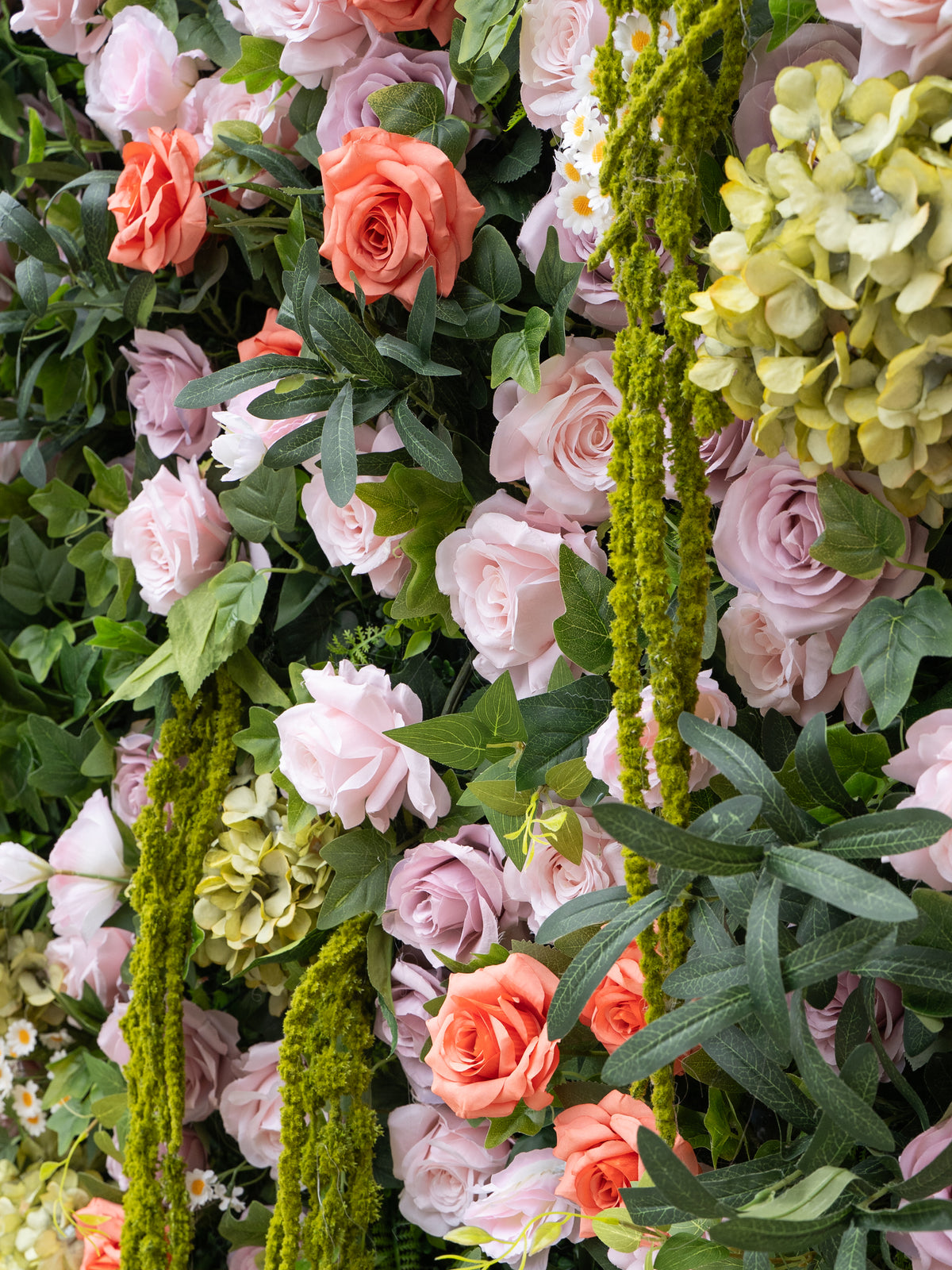 Gavora: 4D Fabric Artificial Zip Up Curtain Flower Wall For Wedding and Events Decoration