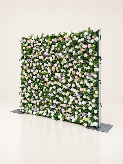 Gelara: 3D Fabric Artificial Zip Up Curtain Flower Wall For Wedding and Events Decoration