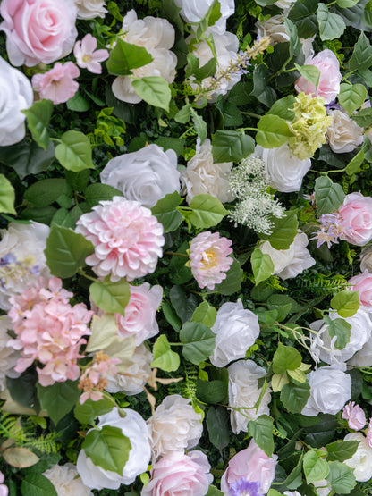 Gelara: 3D Fabric Artificial Zip Up Curtain Flower Wall For Wedding and Events Decoration