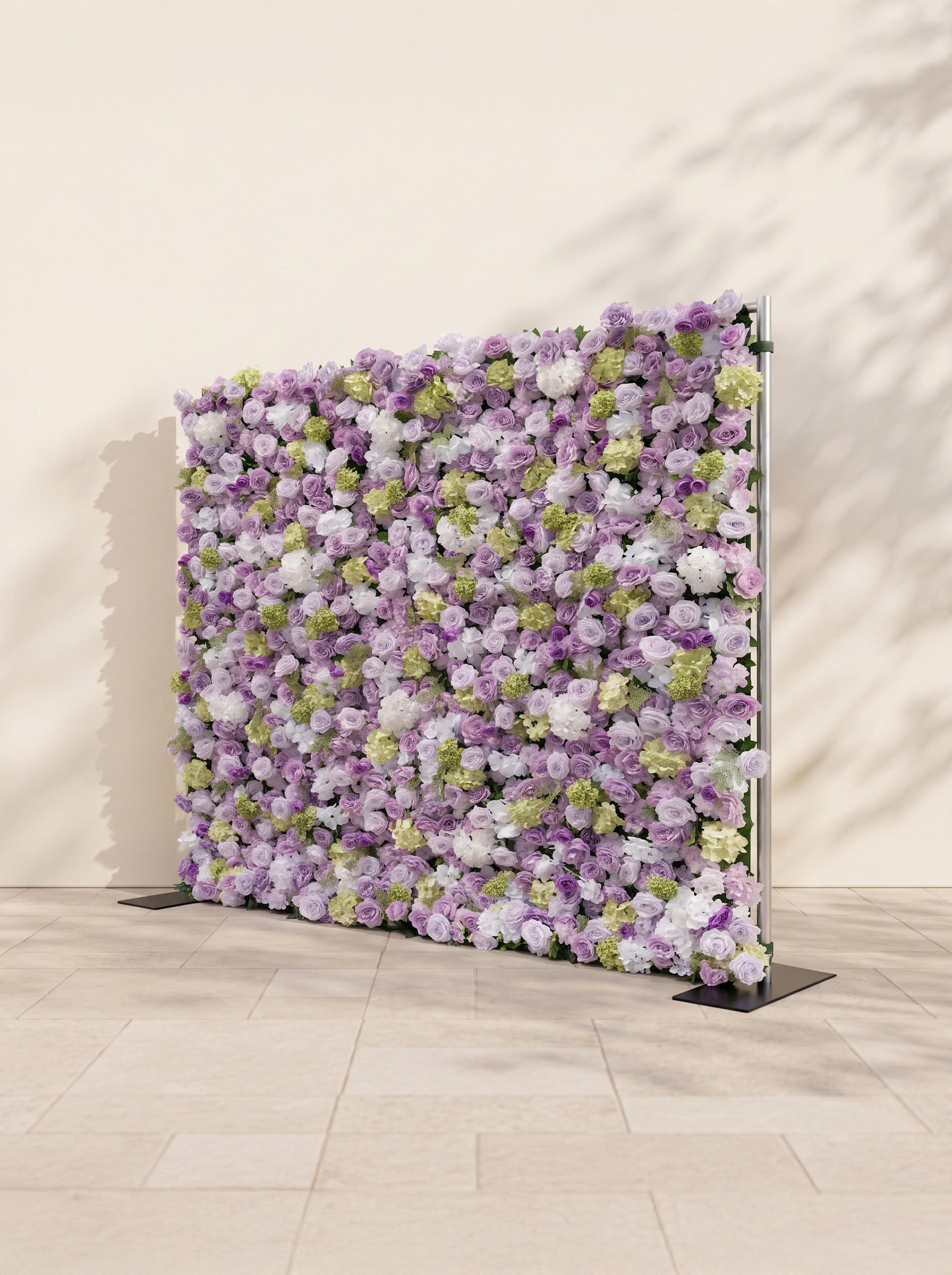 Gemena 5D Fabric Artificial rolling up curtain flower wall — right view
