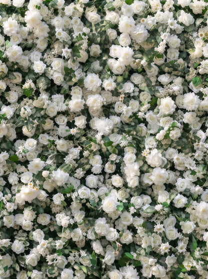 Annel: 3D Fabric Artificial Zip Up Curtain Flower Wall For Wedding and Events Decoration