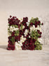 Gemlora: 5D Fabric Artificial rolling up curtain flower wall — front view