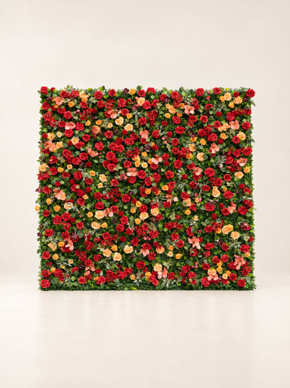 Gerene: 3D Fabric Artificial Zip Up Curtain Flower Wall For Wedding and Events Decoration