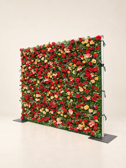 Gerene: 3D Fabric Artificial Zip Up Curtain Flower Wall For Wedding and Events Decoration