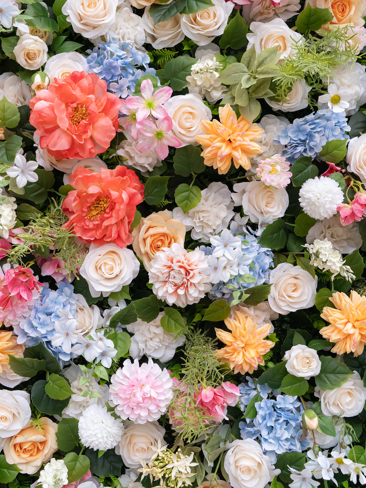 Gertie: 5D Fabric Artificial Zip Up Curtain Flower Wall For Wedding and Events Decoration