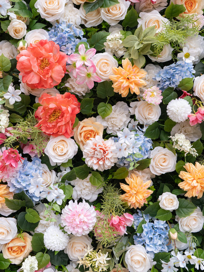 Gertie: 5D Fabric Artificial Zip Up Curtain Flower Wall For Wedding and Events Decoration